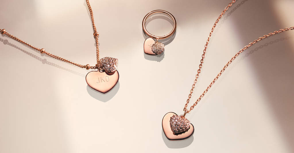 Gioielli color oro rosa a forma di cuore - Michael Kors - Casavola Noci
