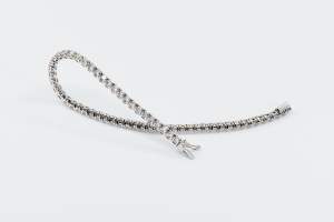 Bracciale tennis oro bianco diamanti con brillanti - Gioielleria Casavola Noci