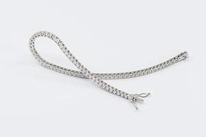 Bracciale tennis uomo oro bianco Prestige - Gioielleria Casavola Noci