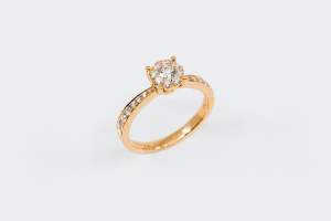 Anello Invisible pavé rose big - Gioielleria Casavola Noci