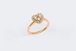 Anello cuore Liberty Rosè Grande - Gioielleria Casavola Noci