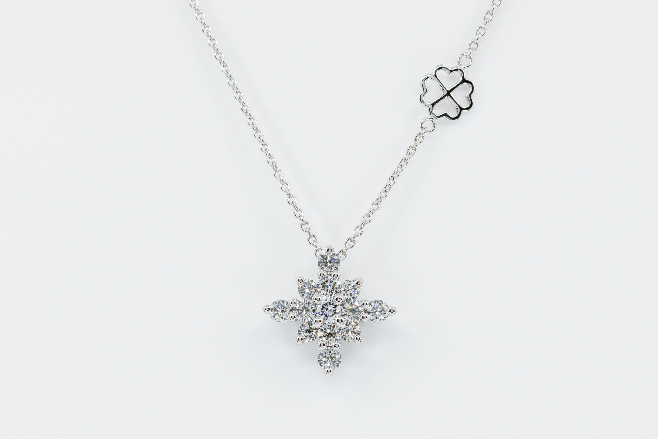Collana Snowflake diamanti white - Casavola - Gioiellieri dal 1882 - Noci - Misura XL - Idea regalo donne