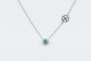 Collana Invisible Petite Émeraude - Gioielleria Casavola Noci - idea regalo fidanzata anniversario