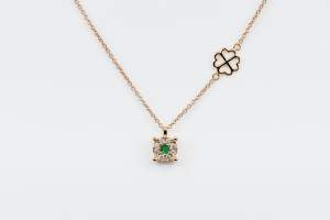 Collana Invisible Beau Émeraude Rose - Gioielleria Casavola Noci - idea regalo economico donna - San Valentino