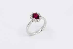 Anello rubino Sunflower Nature - Gioielleria Casavola Noci - idee regalo matrimonio