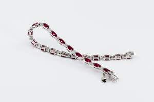 Bracciale rubini e diamanti Prestige - Gioielleria Casavola Noci - idee regalo donne
