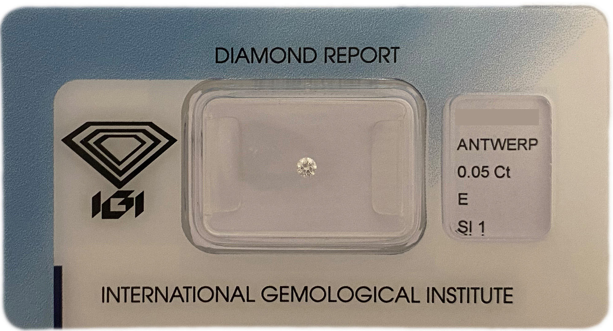 Diamante certificato IGI 0.05ct E SI1 - Gioielleria Casavola Noci - idee regalo battesimo