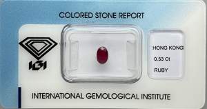 Gioielleria Casavola Noci - rubino - blister - igi - battesimo -