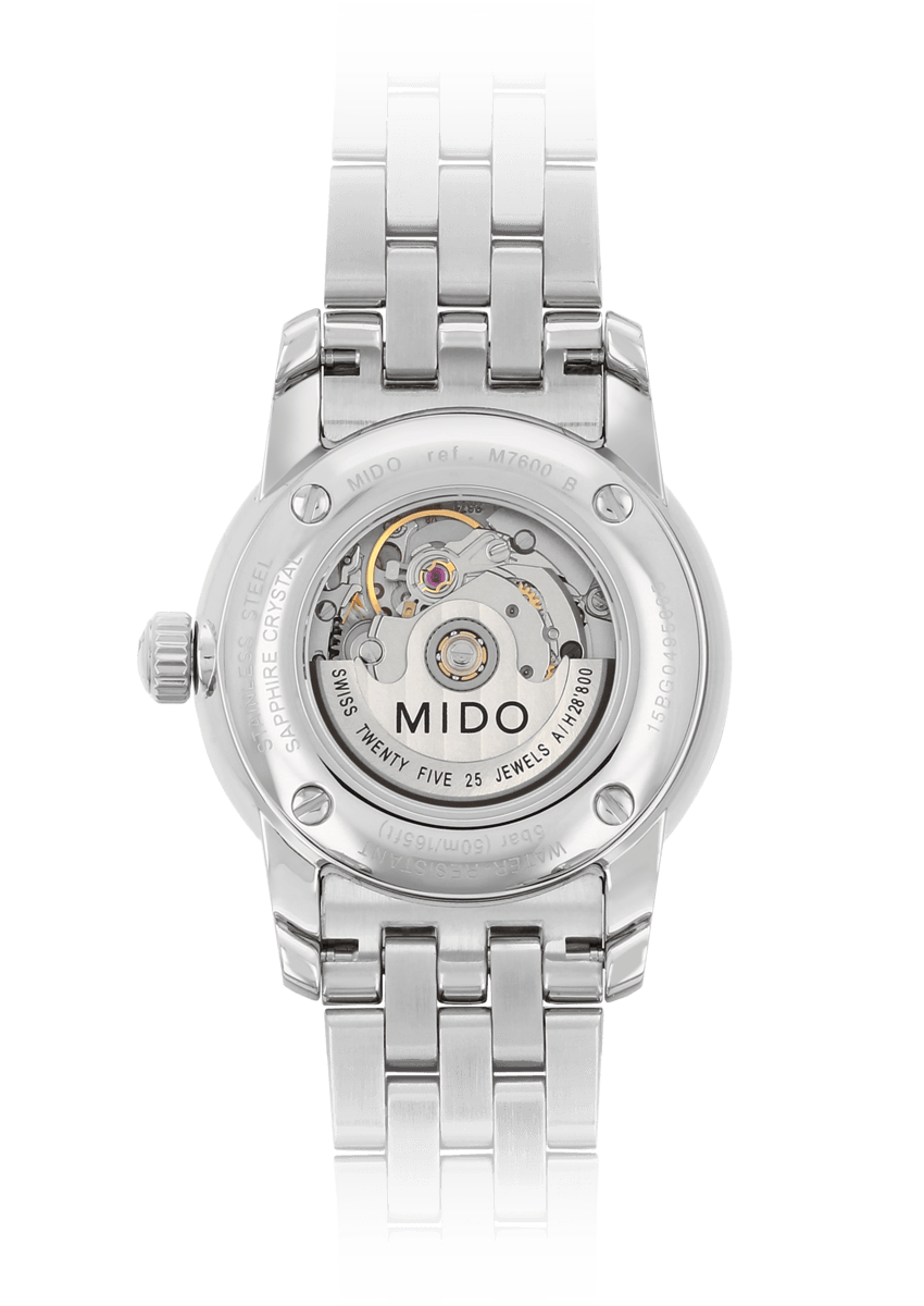 Mido Baroncelli M7600.4.69.1 - Gioielleria Casavola Noci - orologio donna diamanti - back - idee regalo