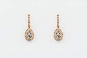 Orecchini goccia pendente Liberty Rose - Gioielleria Casavola Noci - idee regalo donne per occasioni importanti - caratura grande