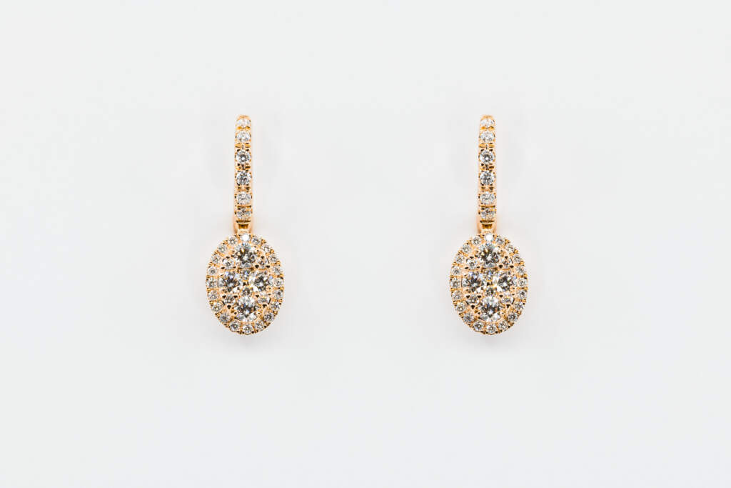 Orecchini ovali pendenti Liberty Rose - Gioielleria Casavola di Noci - idee regalo per occasioni importanti