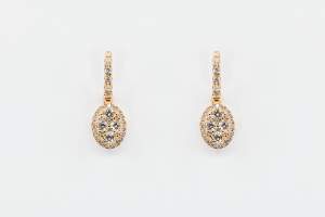 Orecchini ovali pendenti Liberty Rose - Gioielleria Casavola di Noci - idee regalo per occasioni importanti