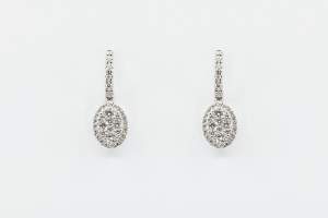 Orecchini ovali pendenti Liberty White - Gioielleria Casavola di Noci - idee regalo per occasioni importanti