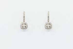 Orecchini quadrati pendenti Liberty White - Gioielleria Casavola di Noci - idee regalo per occasioni importanti