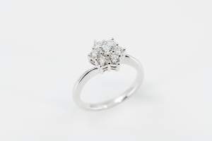 Anello Snowflake contrarié white - Gioielleria Casavola Noci - idee regalo per ogni occasione - grande