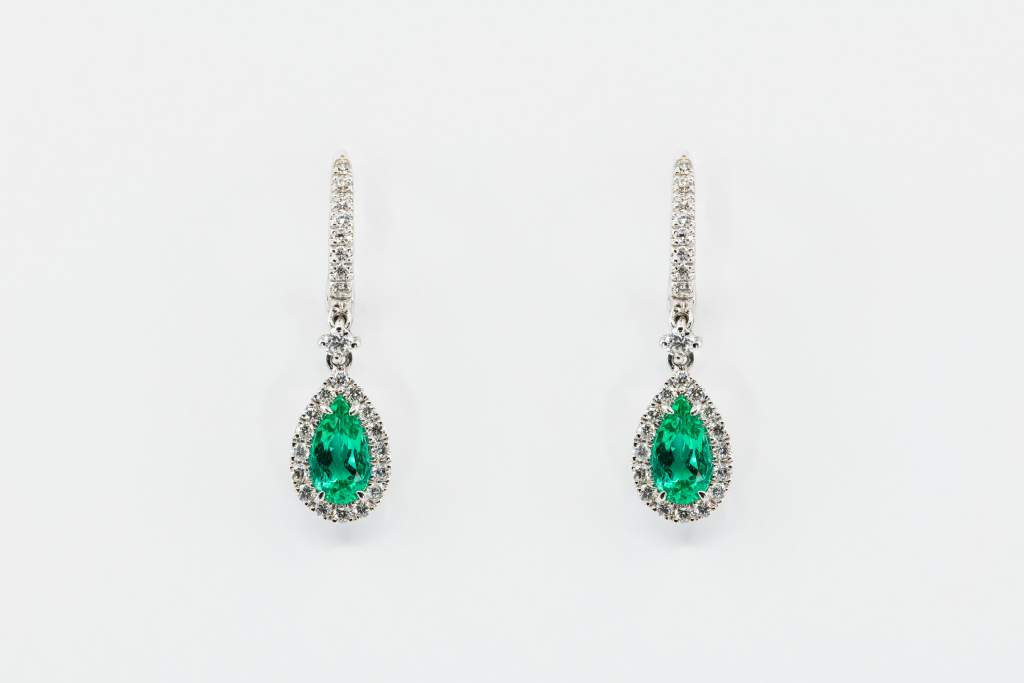 Crivelli orecchini goccia smeraldo - Gioielleria Casavola Noci - idee regalo donne