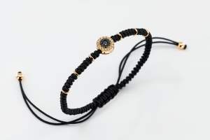 Bracciale tessuto oro rosa diamanti Invisible - Gioielleria Casavola Noci - idee regalo per giovani - gioielli ragazzi - main