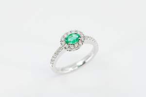 Anello smeraldo pavé Little Prestige - Gioielleria Casavola Noci - idee regalo donne - per ogni occasione