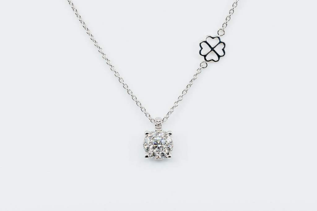 Collana oro bianco Invisible - Gioielleria Casavola Noci - idee regalo donna