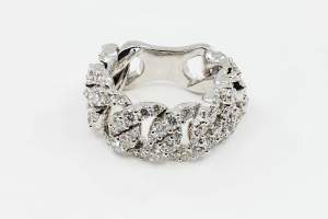 Anello groumette oro bianco Prestige - Gioielleria Casavola Noci - idea regalo donna - main