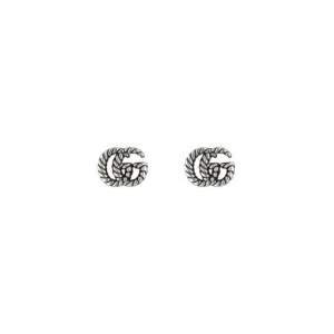 Gucci Jewelry Argento YBD627755001 - Gioielleria Casavola Noci - orecchini doppia G in argento anticato - idea regalo ragazza