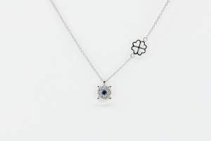 Collana Invisible Beau Saphir White - Gioielleria Casavola Noci - idee regalo fidanzata - gioiello oro bianco