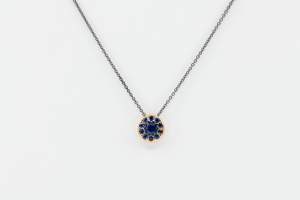 Collana uomo zaffiri Invisible rosé - Gioielleria Casavola Noci - idea regalo compleanno fidanzato - gioielli maschili