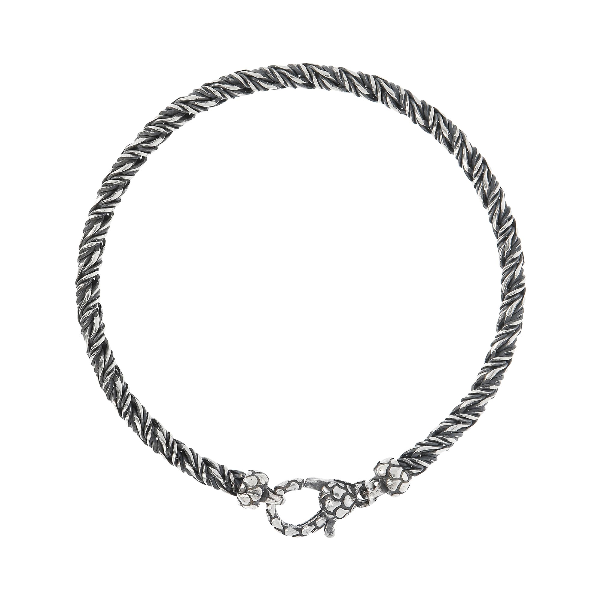Albert M Bracciale WSOX00211S - Gioielleria Casavola di Noci - idee regalo compleanno fidanzato - coda di volpe argento