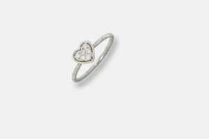 Anello cuore diamanti Enjoy White - Gioielleria Casavola di Noci - idee regalo compleanno fidanzata