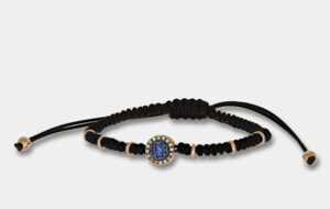 Bracciale tessuto oro rosa diamanti brown zaffiri Invisible - Gioielleria Casavola di Noci - idee regalo compleanno 18 anni unisex