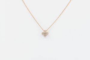 Collana croce Angelus Soft Small Rosé - Gioielleria Casavola di Noci - idee regalo prima comunione - oro rosa