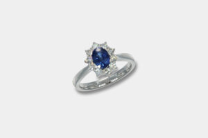 Anello zaffiro Sunflower Nature White - Gioielleria Casavola di Noci - idee regalo compleanno 18 anni ragazza