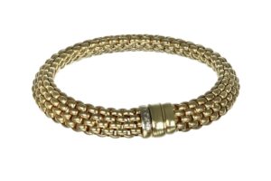 Fope bracciale Profili oro giallo 590B-G - Gioielleria Casavola di Noci - gioiello morbido - idee regalo compleanno moglie 50 anni