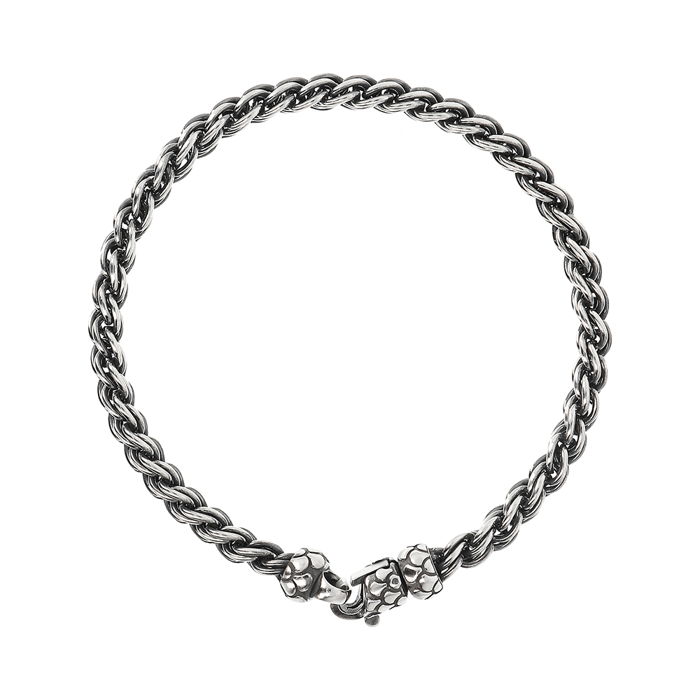 Albert M Bracciale WSOX00490S - Gioielleria Casavola di Noci - idee regalo compleanno - corda intrecciata argento