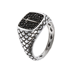 Anello uomo Albert M WSOX00171PUG - Gioielleria Casavola di Noci - idee regalo compleanno ragazzo - gioiello sigillo con pugnale