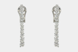 Orecchini tennis degradè oro bianco e diamanti Prestige - Gioielleria Casavola di Noci - idee per una proposta di matrimonio originale