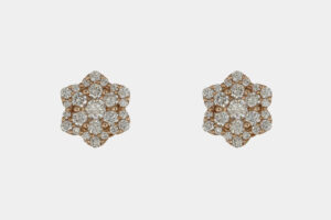 Orecchini diamanti Ice Crystal Nature Rosè - Gioielleria Casavola di Noci - idee regalo per una nuova mamma - oro rosa