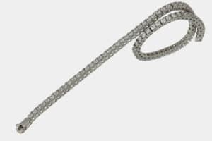 Bracciale uomo tennis oro bianco zirconi - Gioielleria Casavola di Noci - idee regalo per ogni occasione importante