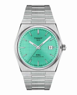 Tissot PRX Powermatic 80 T137.407.11.091.01 - Gioielleria Casavola di Noci - orologio automatico svizzero da uomo con quadrante turchese