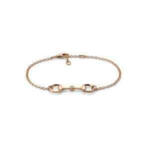 Gucci Horsebit YBA796174001 - Gioielleria Casavola di Noci - bracciale in oro rosa 18 carati con diamante - idee regalo compleanno ragazza 18 anni - immagine gioiello chiuso