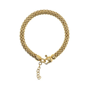 Bracciale maxi catena popcorn Bronzallure WSBZ02395Y.YG - Gioielleria Casavola di Noci - idee regalo per compleanno migliore amica - placcato oro giallo 18 carati