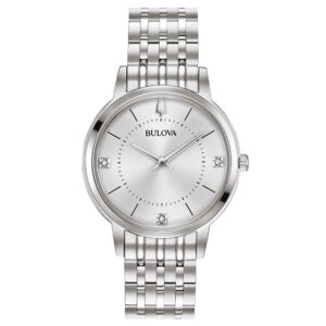Bulova Classic Lady Ultra Slim 96P183 - Gioielleria Casavola di Noci - orologio da donna con tre diamanti come indici
