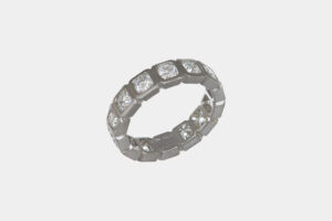 Girodito diamanti Infinity Satin White - Gioielleria Casavola di Noci - idee regalo per proposta di matrimonio importante - in oro bianco 18 carati