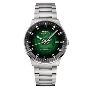 Mido Commander Gradient M021.407.11.411.03 - Gioielleria Casavola di Noci - orologio automatico svizzero con quadrante trasparente sfumato verde