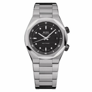 Mido Multifort 8 Two Crowns M047.507.11.051.00 - Gioielleria Casavola di Noci - orologio automatico svizzero - lunetta forma ottagonale in acciaio INOX