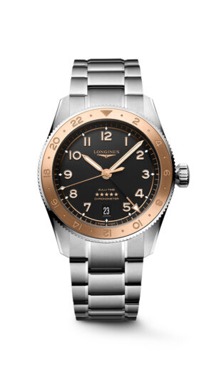 Longines Spirit Zulu Time 1925 L3.803.5.53.6 - Gioielleria Casavola di Noci - orologio automatico svizzero GMT in edizione speciale - ghiera in oro rosa 18 carati