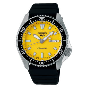 Seiko 5 Sports SRPL87K1 - Gioielleria Casavola di Noci - orologio automatico giapponese - quadrante giallo - riedizione del modello SKX