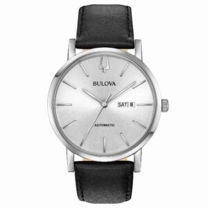 Bulova Clipper Automatic 96C130 - Gioielleria Casavola di Noci - orologio automatico da uomo - quadrante argentato - idee regalo compleanno 60 anni papà
