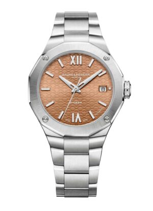 Baume et Mercier Riviera M0A10764 - Gioielleria Casavola di Noci - orologio automatico da donna con movimento svizzero - quadrante color terracotta - cassa in acciaio INOX