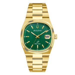Bulova Super Seville 97B237 - Gioielleria Casavola di Noci - orologio da uomo al quarzo con lancette a movimento continuo - quadrante verde